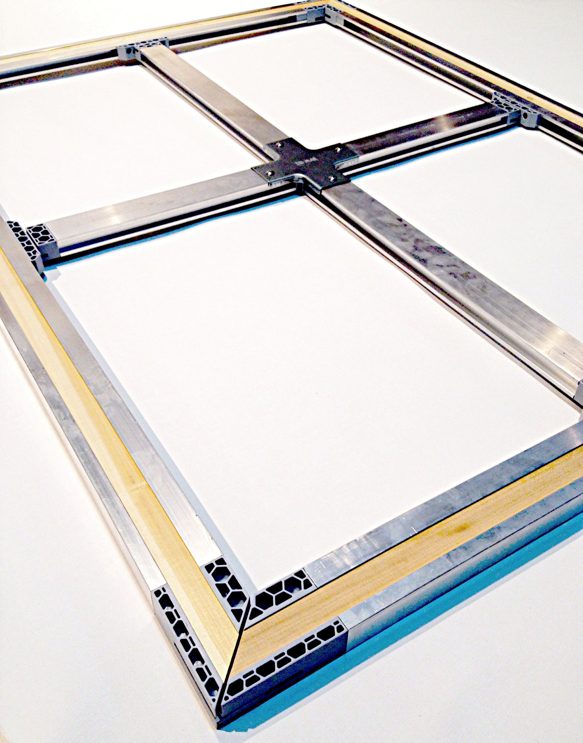 233 aluminum assembled back