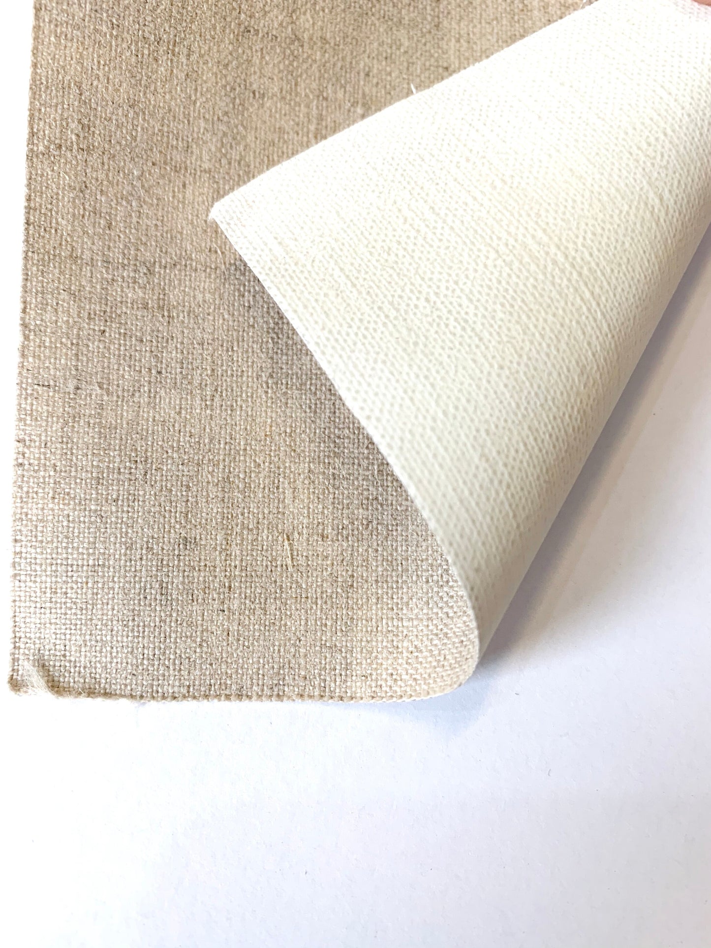 #538 Linen, Oil Primed, Smooth/Medium Texture, 84" wide
