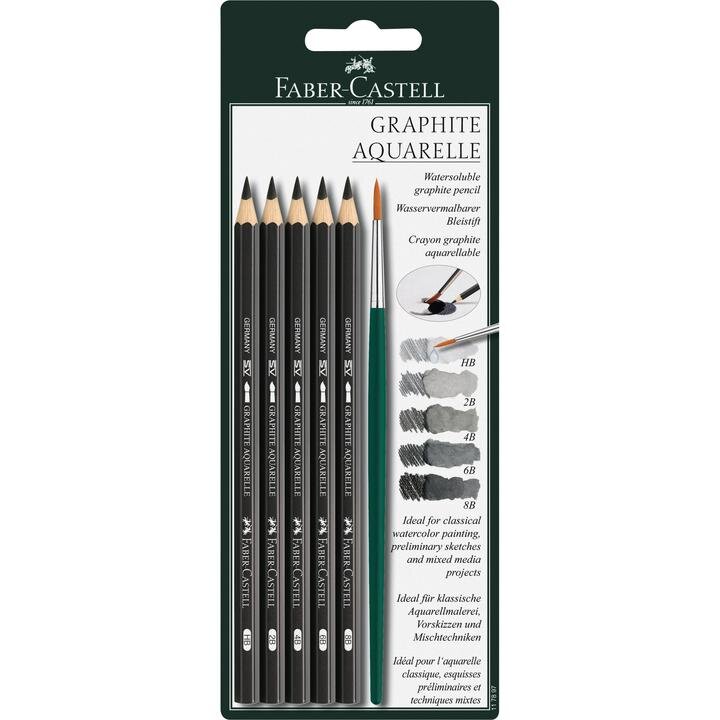 Castell Graphite Aquarelle - pack of 5
