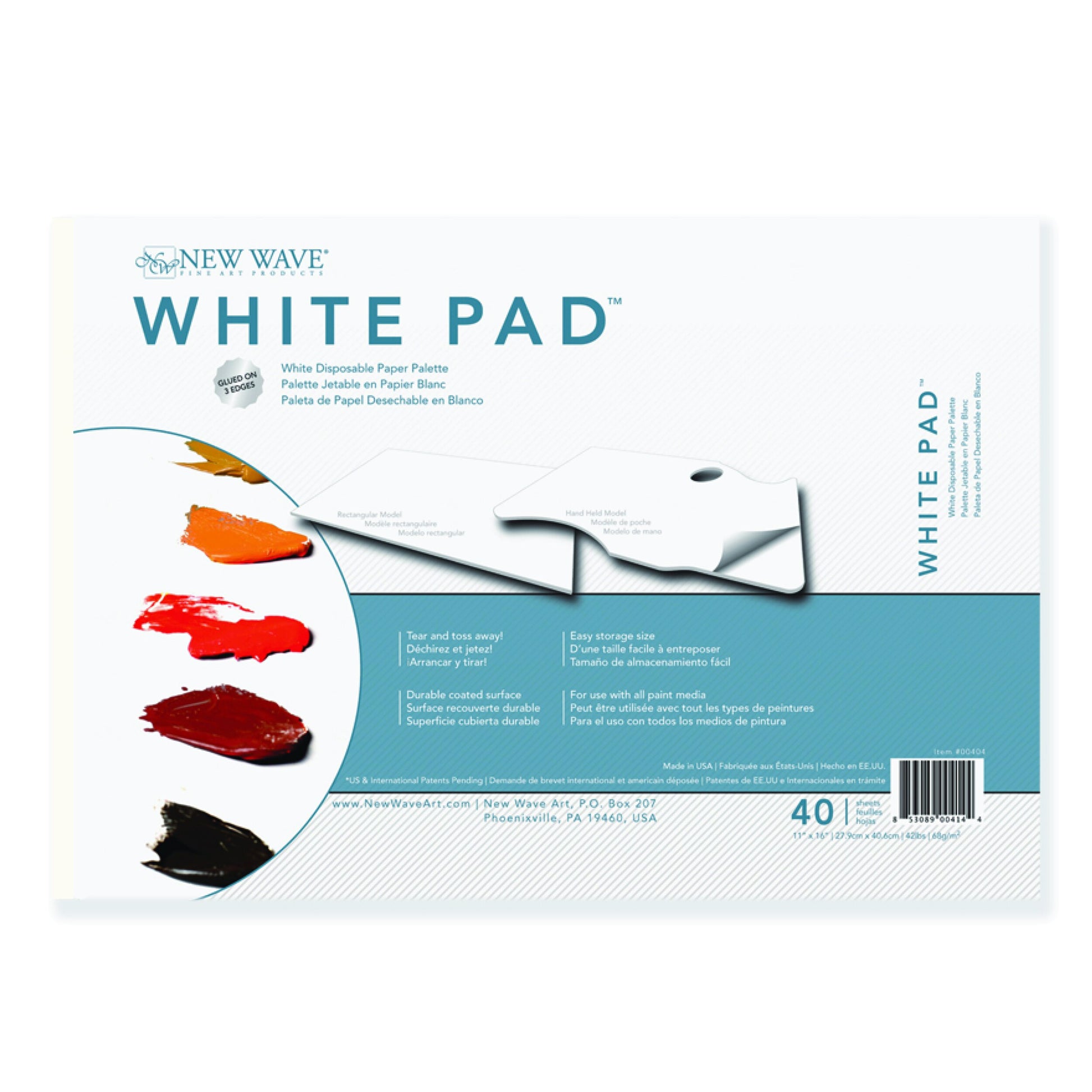 white pad rectangle