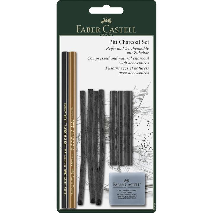 Pitt Charcoal - Set of 10 Carded