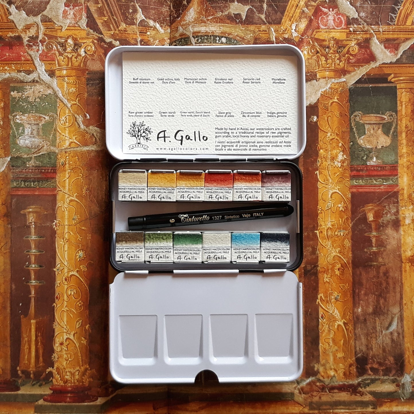 A. Gallo Naturale I - Handmade Watercolor Set