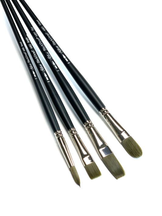 Silver Brush Black Pearl